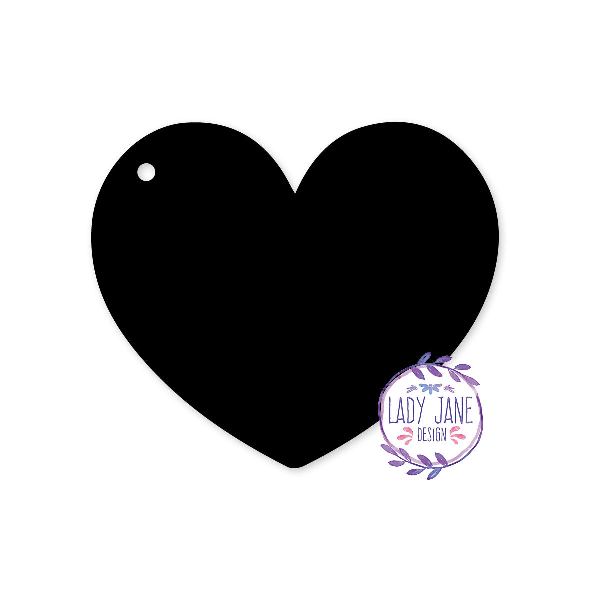 Acrylic Heart Blank (Colours - 1 Unit)