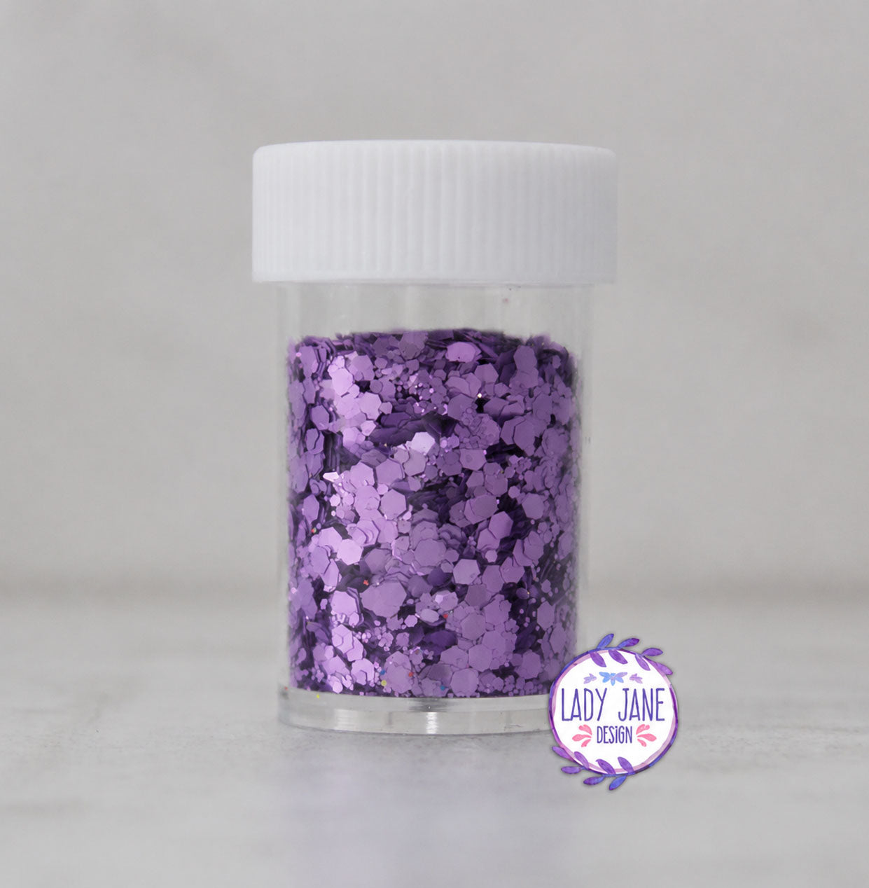 Geometric Glitter - Purple
