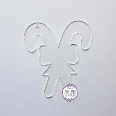 Acrylic Double Candy Cane Blank