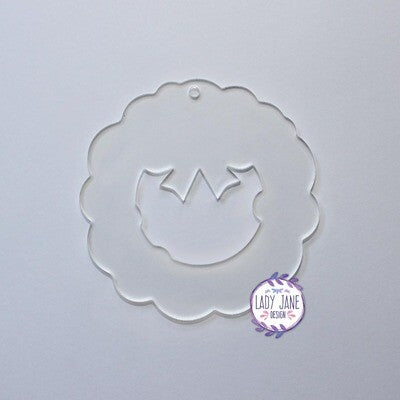 Christmas Wreath Acrylic Blank