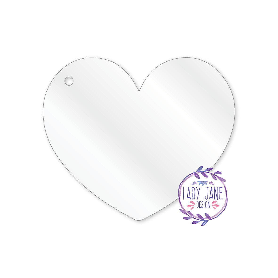 Acrylic Heart Blank