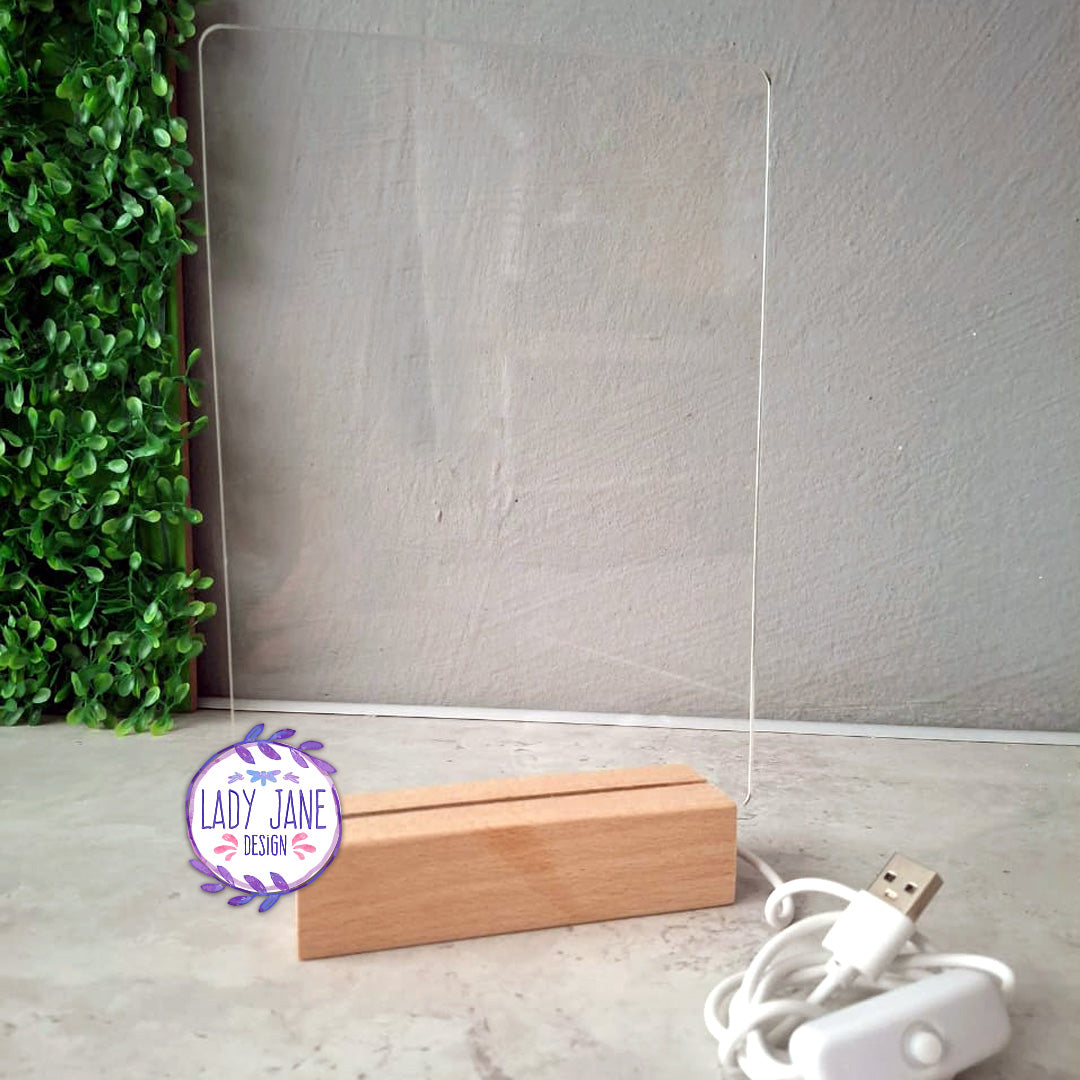 Acrylic Stand with LED Base - A5