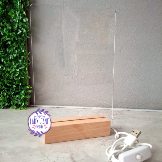 Acrylic Stand with LED Base - A5