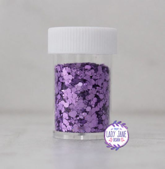 Geometric Glitter - Purple